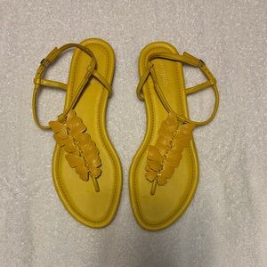 Kate Spade Mustard Leaf Sandals